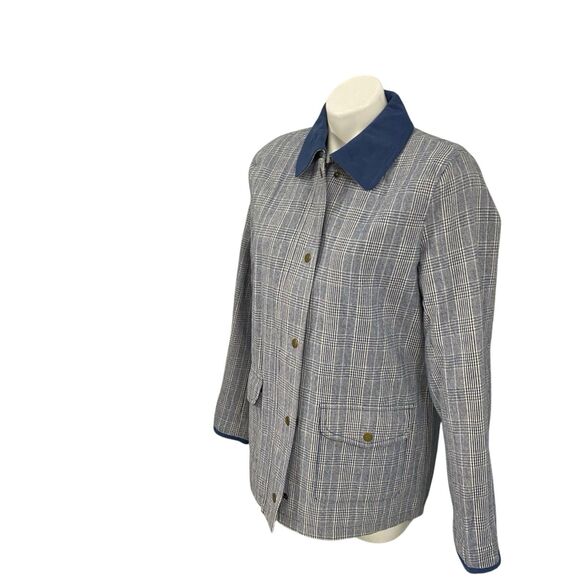 Denim & Co Blazer Womens XS Blue Jacket US Medium Career Work Office Chore Coat - Picture 8 of 16